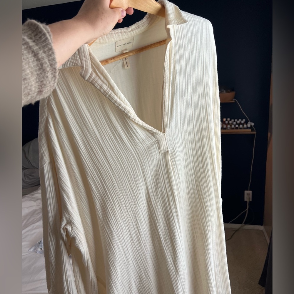 Laude the label flowy cream pocket dress